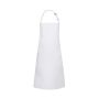 WATER-REPELLENT BIB APRON BASIC WITH BUCKLE, WHITE, One size, KARLOWSKY