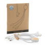 RCS gerecycled plastic Ontario 6-in-1 kabel, wit RCS gerecycled plastic Ontario 6-in-1 kabel, wit