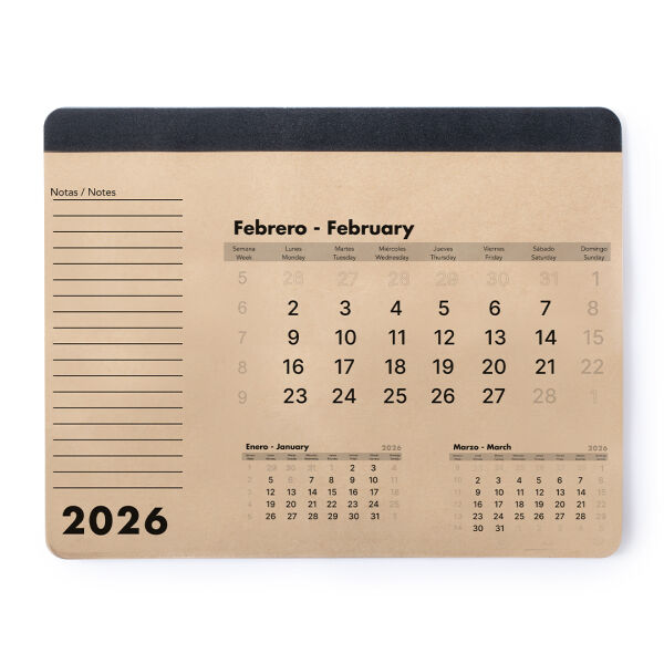 Muispad Kalender Flen