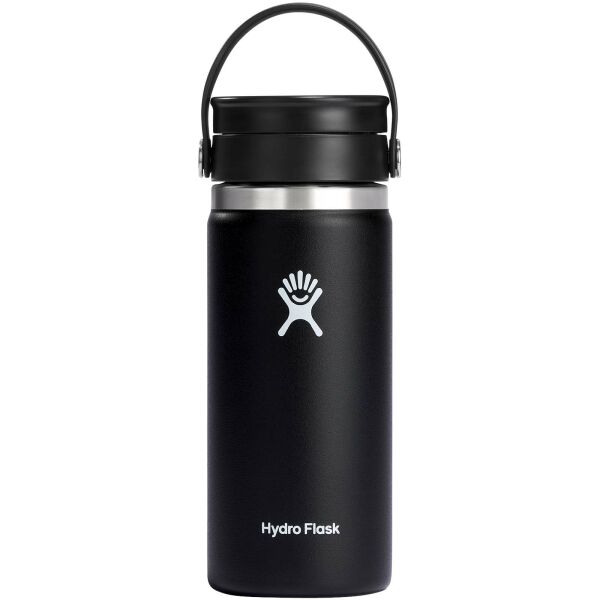 Hydro Flask-beker met brede opening, 473 ml, geïsoleerd roestvrij staal, met Flex Sip™-deksel - Zwart Hydro Flask-beker met brede opening, 473 ml, geïsoleerd roestvrij staal, met Flex Sip™-deksel - Zwart