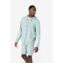 Heren sweater met capuchon en rits Aquamarine XS