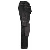 2164 Stretch trousers hp zwart/zwart D124