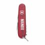 Victorinox Spartan zakmes in geschenkdoos - transparant rood