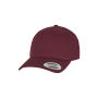 5-Panel Curved Classic Snapback maroon one size