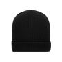 Soft Knitted Winter Beanie black