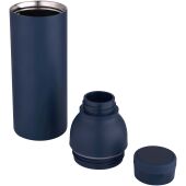 Illuminate 650 ml RCS gerecyclede roestvrijstalen dubbelwandige geïsoleerde waterfles - Marineblauw Illuminate 650 ml RCS gerecyclede roestvrijstalen dubbelwandige geïsoleerde waterfles - Marineblauw