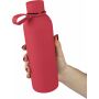 Bouteille à double paroi en acier inoxydable recyclé (500 ml) Sena rood
