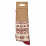 SOC LARGE - Paar kerstsokken L - Beige
