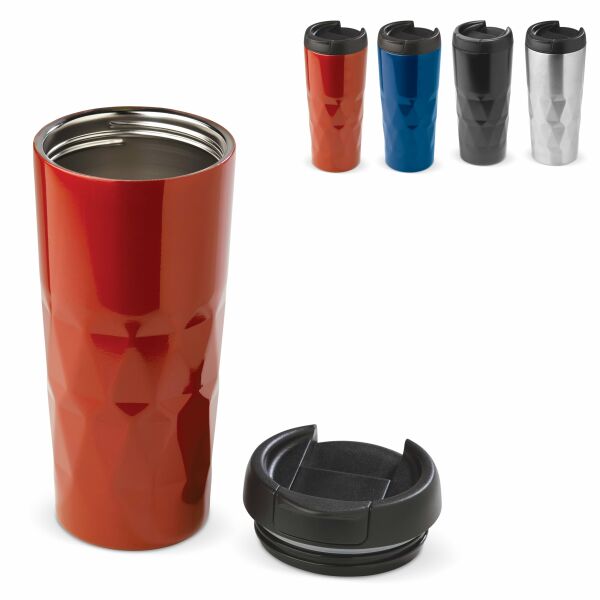 Thermobeker diamant 450ml - Zwart Thermobeker diamant 450ml - Zwart