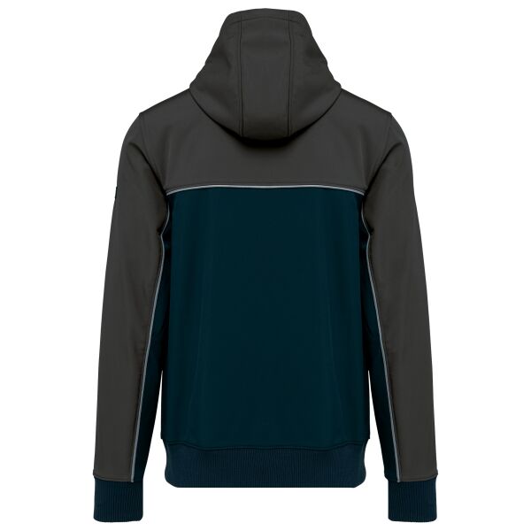 3-laags unisex softshelljas in twee kleuren Navy / Dark Grey 5XL 3-laags unisex softshelljas in twee kleuren Navy / Dark Grey 5XL