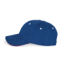 Orlando - 6 panel cap Royal Blue / Red / White One Size Orlando - 6 panel cap Royal Blue / Red / White One Size
