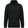 Ecologische uniseks sweater met capuchon en verlaagde schouders French Terry Black XXS