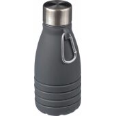 Siliconen opvouwbare drinkfles 550 ml Erin zwart