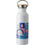 RVS drinkfles Poppy zwart
