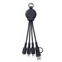 6-in-1 oplaadkabel met licht REEVES-PUHALANI SWITCH - groen, zwart 6-in-1 oplaadkabel met licht REEVES-PUHALANI SWITCH - groen, zwart