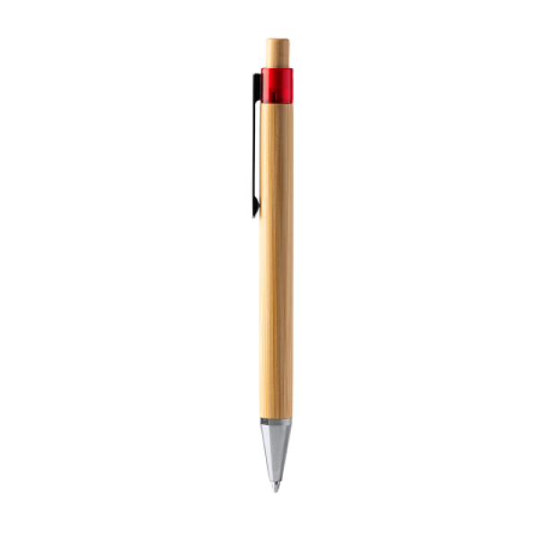 KOLO bamboe balpen - rood KOLO bamboe balpen - rood