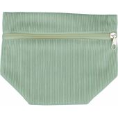 Corduroy toilettasje Tia pastel groen