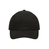 6 Panel Cap Heavy Cotton black
