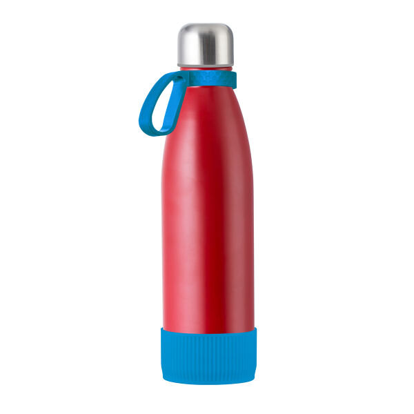 Fles RETUMBLER-myTOULON - cyaan, rood Fles RETUMBLER-myTOULON - cyaan, rood