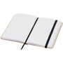 Reed A6 recycled hard cover notebook with plain pages - Solid black