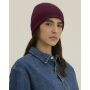Fielder - Jersey knit beanie met een zacht interior - Deep Plum (OS)