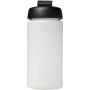 Baseline® Plus 500 ml sportfles met flipcapdeksel - Transparent/Zwart Baseline® Plus 500 ml sportfles met flipcapdeksel - Transparent/Zwart