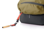 Bobby Soft, anti-diefstal rugzak, zwart, groen