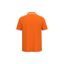 Herenpolo met korte mouwen en contrasterende bies Orange / White XL