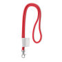 Polyester 2-kleurige koord-lanyard met full color label