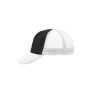 5 Panel Polyester Mesh Cap black/white