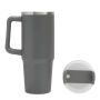 DRINK DELUXE - Vacuüm drinkbeker grijs DRINK DELUXE - Vacuüm drinkbeker grijs