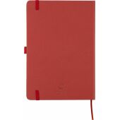 Gerecycled bioafval en kartonnen notitieboek A5 Gertrud rood