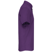 Overhemd in onderhoudsvriendelijk polykatoen-popeline korte mouwen heren Purple XS Overhemd in onderhoudsvriendelijk polykatoen-popeline korte mouwen heren Purple XS