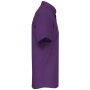 Overhemd in onderhoudsvriendelijk polykatoen-popeline korte mouwen heren Purple XS