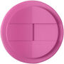 Americano® Eco 350 ml gerecyclede beker met spill-proof deksel - Roze/Zwart