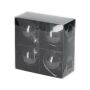 JENS Living Glitter Kerstballen Zwart /4 JENS Living Glitter Kerstballen Zwart /4