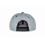 BRONX ORIGINAL FLAT PEAK SNAP BACK DUAL COLOUR CAP, HEATHER GREY/BLACK, One size, RESULT