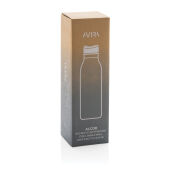 Avira Alcor RCS gerecycled RVS enkelwandige waterfles 600ML, zwart