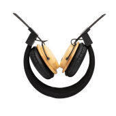 Bamboe draadloze hoofdtelefoon, bruin, zwart