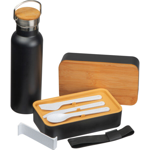 Set van lunchbox en drinkfles