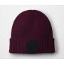 CIRCULAR FASHION PATCH BEANIE, BURGUNDY/BLACK, One size, BEECHFIELD