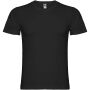 Samoyedo herenshirt met V-hals en korte mouwen - Zwart - 3XL