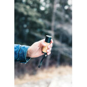 Bamboe- en RCS-gerecycled plastic zaklamp, bruin