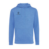 Iqoniq Torres gerecycled katoen hoodie ongeverfd, heather blue (XXS)