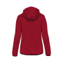 Heather damesvest met capuchon Red Melange S