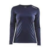 *Rush LS tee wmn navy m