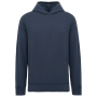 Duurzame uniseks oversized verwassen sweater met capuchon Washed Navy Blue XXL