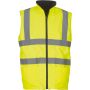Signalisatie omkeerbaar fleece gilet Hi Vis Yellow XXL Signalisatie omkeerbaar fleece gilet Hi Vis Yellow XXL