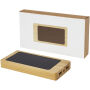 Alata bamboe powerbank van 8000 mAh op zonne-energie - Beige