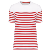 White / Red Stripe